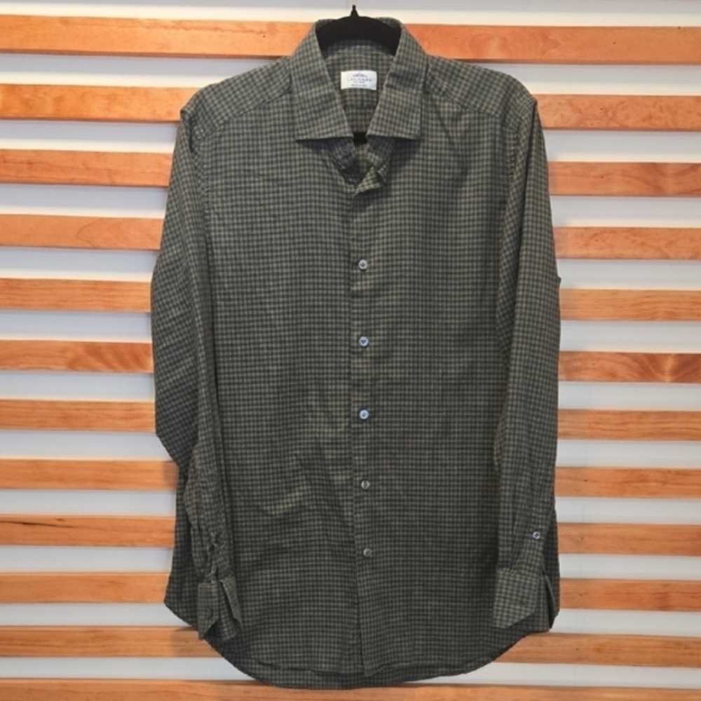 Castangia Classic Dark Green Checkered Men's Shirt:‎ 16:41